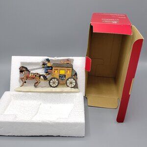 Dickens Collectables Accessories Resin Horse Carriage with Box Vintage 1998 Xmas